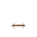 Thumbnail photo of Sector Rack Shelf B: 87 Cm - Black Ash/brass