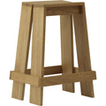 Let Barstool 65 cm Oak - Bar stools & bar stools - Aspect Office - Wood - Wood