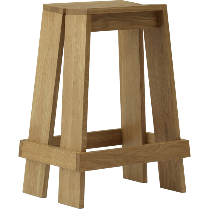 Let Barstool 65 cm Oak - Bar stools & bar stools - Aspect Office - Wood - Wood
