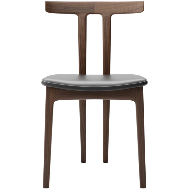 Photo of Carl Hansen - Ow58, T-chair, Oiled Walnut, Leather Cat. C Sif