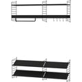 Thumbnail photo of String Wall Rack 50x30, Black, 2-pack - Shelving - Nils Strinning - Black - Metal