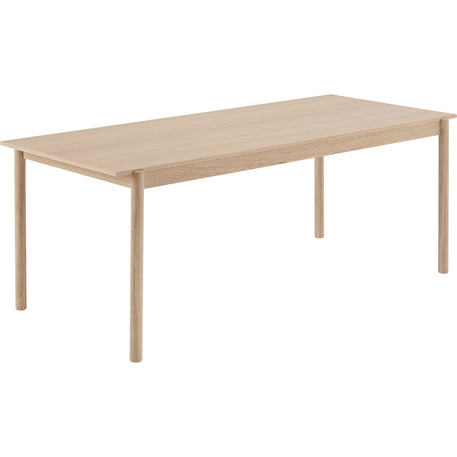 Photo of Linear Wood Table 200 cm, Oak - Dining Table - Thomas Bentzen - Wood Coloured - Wood