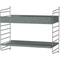 Thumbnail photo of String Metal Shelf, High Edge 58x30, Galvanized - Shelving - Nils Strinning - Silver - Metal