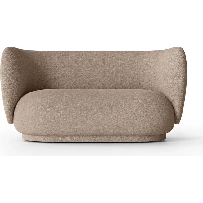 Photo of Rico 2-pers Sofa - 2 Personers Sofa - Bouclé - Sand - W148 X D84 X H76.5 Cm