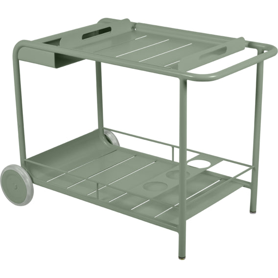 Luxembourg Side Bar/trolley Bar, Cactus - Small Tables & Outdoor Side Tables - Frédéric Sofia - Green - Metal