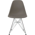 Eames Plastic Chair Dsr - 56 Granite Grey/chrome Base - Matstolar - Charles & Ray Eames - Grå - Metall/plast