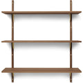 Thumbnail photo of Sector Shelf - Hylde - Røget Eg/messing- T/w - W: 87 X D: 26,1 X H: 102 Cm
