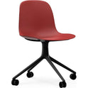 Form Chair Swivel 4W - Black Aluminium