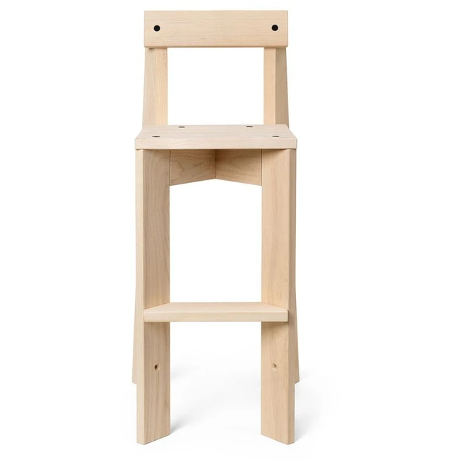 Photo of Ark Kids Chair - Børnehøjstol - Natural Ash - High -  W: 34.2 X H: 75 X D: 37.3 Cm Sh: 53 Cm