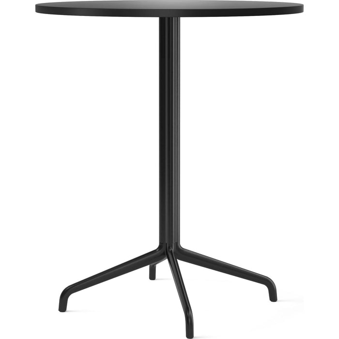 Photo of Harbour Column Counter Table 4-star - Black/charcoal - Ø80 Cm - Bar Table - Metal/wood/plastic