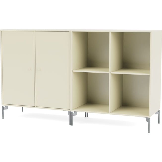 Photo of Pair Classic Sideboard - Matt Chrome Legs