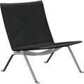 Thumbnail photo of Pk22, Leather, Grace Black - Armchairs - Poul Kjærholm - Black - Leather/metal