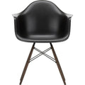 Eames Plastic Armchair Daw - 12 Deep Black - Dark Maple - Matstolar - Charles & Ray Eames - Svart - Metall/trä/plast