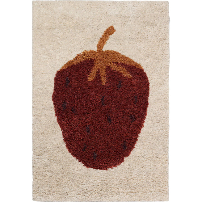 Photo of Fruiticana Tufted Rug - Children's rug - Strawberry