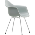 Eames Plastic Armchair Dax - 24 Light Grey - Chrome Base - Matstolar - Charles & Ray Eames - Grå - Metall/plast