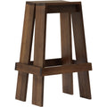 Let Barstool 75 cm Brown Stained Ash - Bar stools & bar stools - Aspect Office - Wood colored - Wood