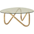 Thumbnail photo of Wave Sofabord - Sofabord - Rattan - Natural - W74 X D65 X H40 Cm