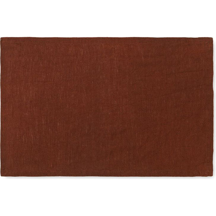 Photo of Linen placemat, 2 pcs. from Ferm Living (cinnamon)