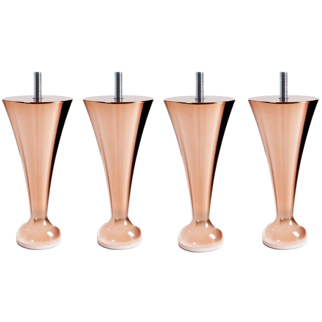 Photo of Classic Bed Legs Copper 17 cm - Bed Legs - Silver