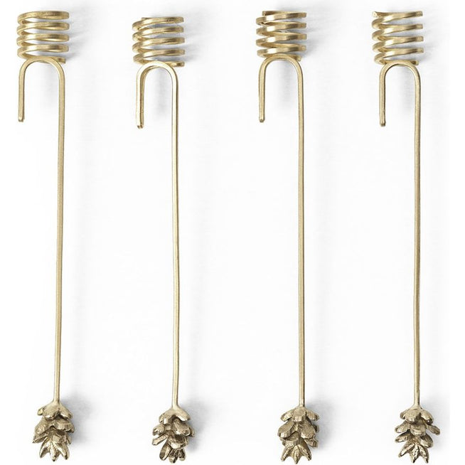 Photo of Forest Christmas Tree Candle Holders, Sæt Á 4 Stk., Brass Fra Ferm Living