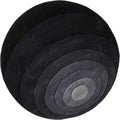 Thumbnail photo of Luna Rug Ø120, Grey, 100% New Zealand Wool, Hand Tufted - Mönstrade Mattor - Verner Panton - Grå