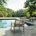 Thumbnail photo of Pelagus Lounge Chair Sand - Outdoor Armchairs - Wood/Textile Material