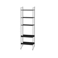 Thumbnail photo of String Floor Headboard 200, Black, 2-pack - Shelving - Nils Strinning - Black - Metal
