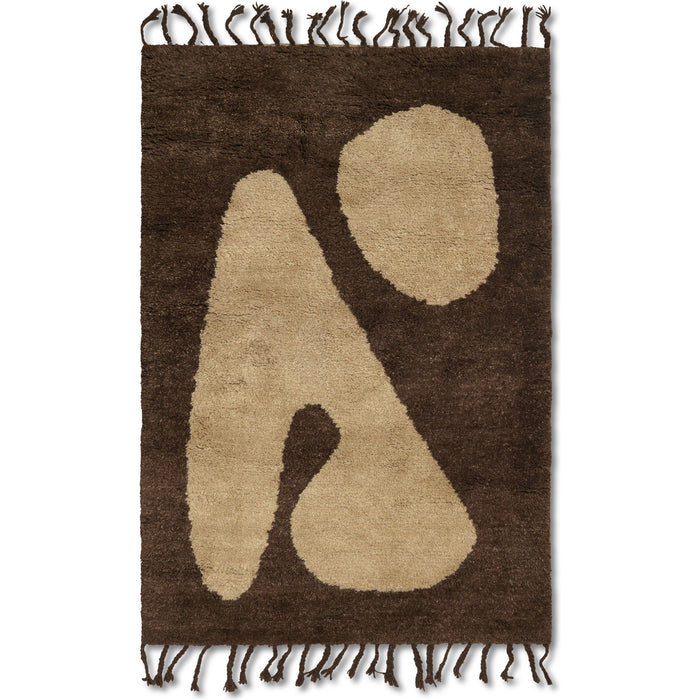 Photo of Abstract Rug - Gulvtæppe - Small - W80 X H120 X D4 Cm