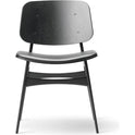 Søborg 3051 Wood Base Chair - Upholstered Seat