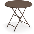 Thumbnail photo of Arc En Ciel Folding Round Table, Indian Brown - Trädgårdsbord - Brun - Metall