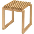 Thumbnail photo of Cutter Oak - Stools - Niels Hvass - Wood-coloured - Wood