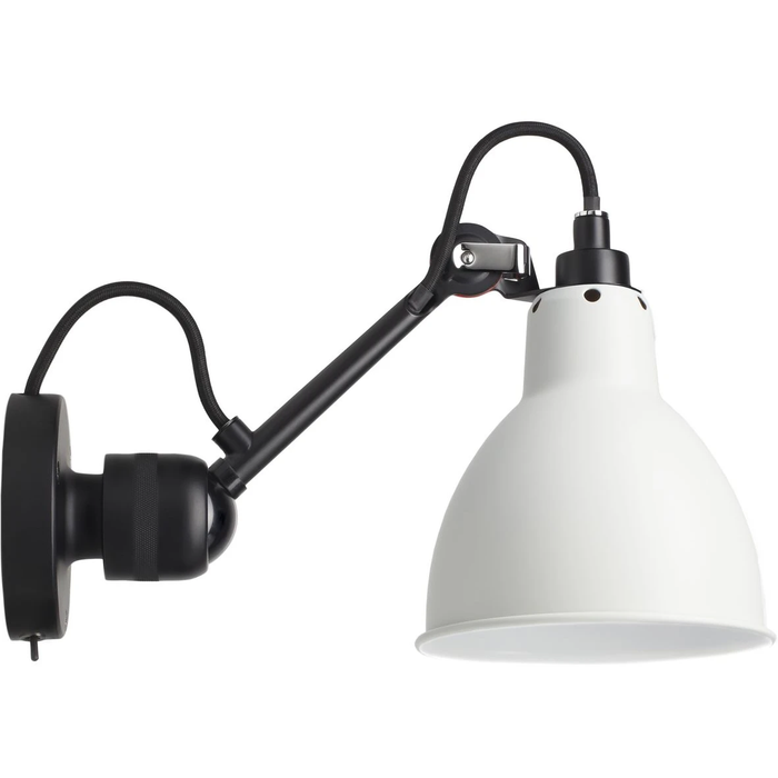 Photo of Lamp Gras N°304 Sw - Wall lamp - black/white - Arm: 15 cm
