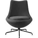 L40 Bellamie Lounge Chair M. Svirvel Sh: 39 Cm - Black /