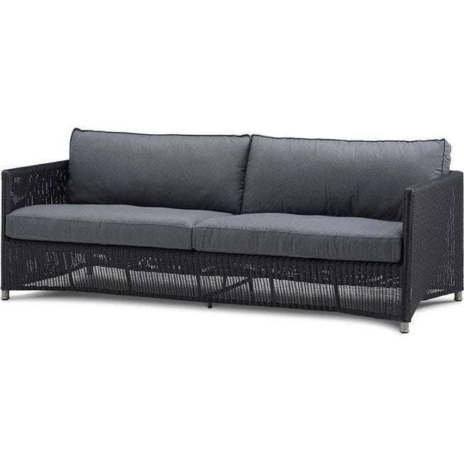 Photo of Rest Solseng, Single - Solseng - Cane-line Tex W/cane-line Natté, Grey - W197 X D68 X H82 X Sh34 Cm