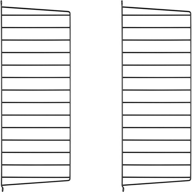 Photo of String Wall Rack 75x30 - Black - 2-pack - Shelving - Metal