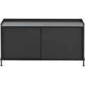 Thumbnail photo of Enfold Sideboard Low, Black/black - Sideboards - Thomas Bentzen - Black - Metal/wood