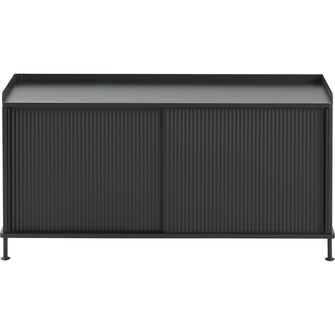 Photo of Enfold Sideboard Low - Black/black - Sideboards - Metal/wood
