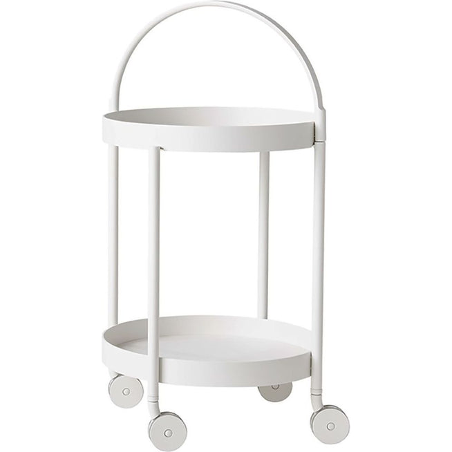 Photo of Roll Trolley, White, Aluminium - Small Tables & Side Tables Outdoor - Welling/Ludvik - White - Metal
