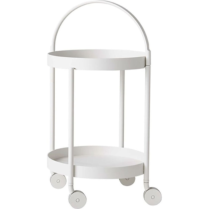 Roll Trolley - White - Aluminium - Small Tables & Side Tables Outdoor - Metal
