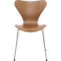 Thumbnail photo of 3107 Sjuan - Walnut veneer - Dining chairs - Arne Jacobsen - Wood-coloured - Metal/wood