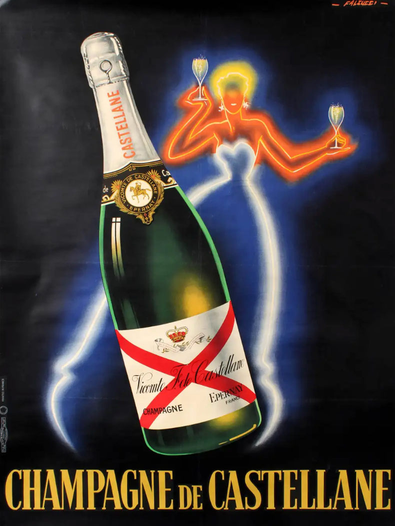 Champagne De Castellane Poster