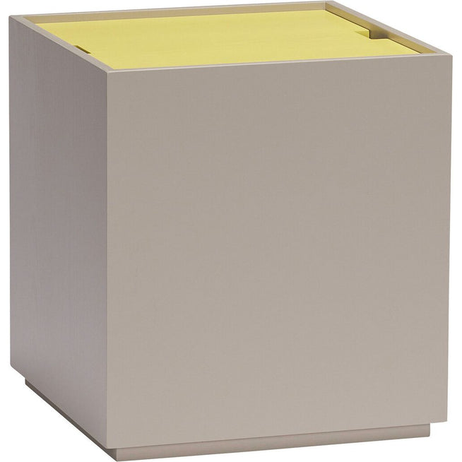 Photo of Vault Side table/storage box Grey/yellow