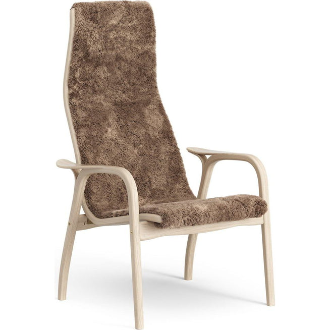 Photo of Lamino Arm Chair White Pigmented Oak/sheep Skin
