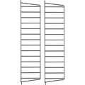 Thumbnail photo of String Wall Rack 75x20, Black, 2-pack - Shelving - Nils Strinning - Black - Metal
