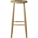 J164B High Bar Stool from Fdb Møbler (Black Lacquered Oak)