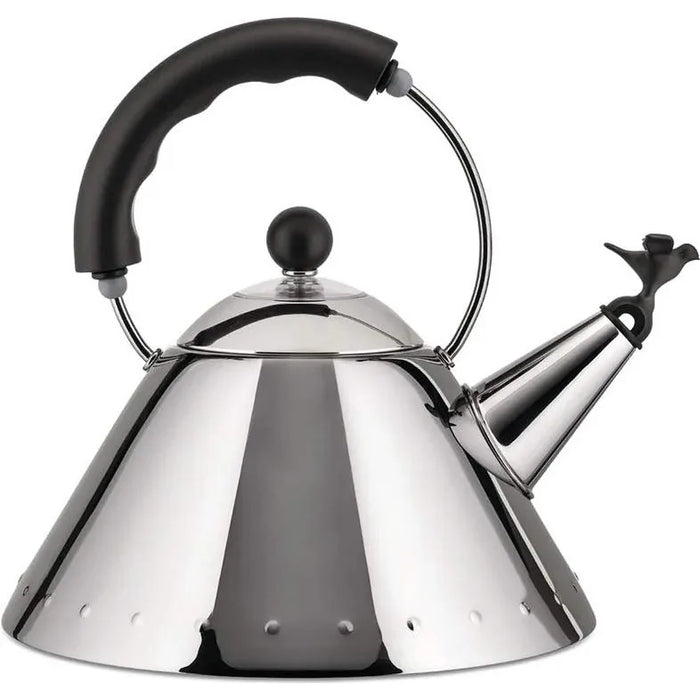 Photo of 9093 Tea Kettle, Black - Kettle - Michael Graves - Silver