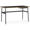 Thumbnail photo of Journal Desk Black Laminate, Black Steel Legs And Drawer