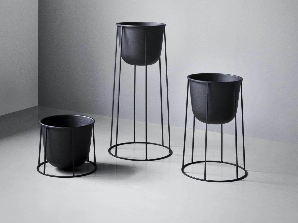 Wire Plant Pot - Black