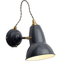 Thumbnail photo of Original 1227 Brass Wall Lamp, Ink Blue, Excl. Led 10w E27 Ip20 - Sänglampor - George Carwardine - Blå