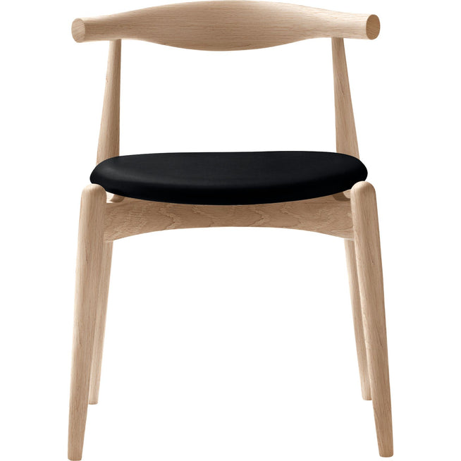 Photo of Carl Hansen - Ch20, White Oiled Oak, Leather Group C Sif - 98 - Dining Chairs - Hans J. Wegner - Wood